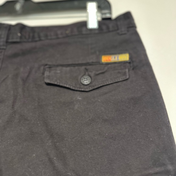 Vintage 90s Bugle Boy Mens Shorts Black Pleated High Waist. Slash Pockets. - Picture 12 of 12
